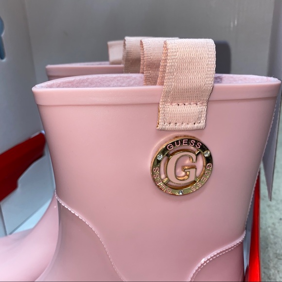 NWT Guess Kaye Pink rain boots - Picture 7 of 8